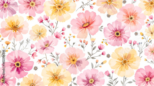 Flower watercolour background
