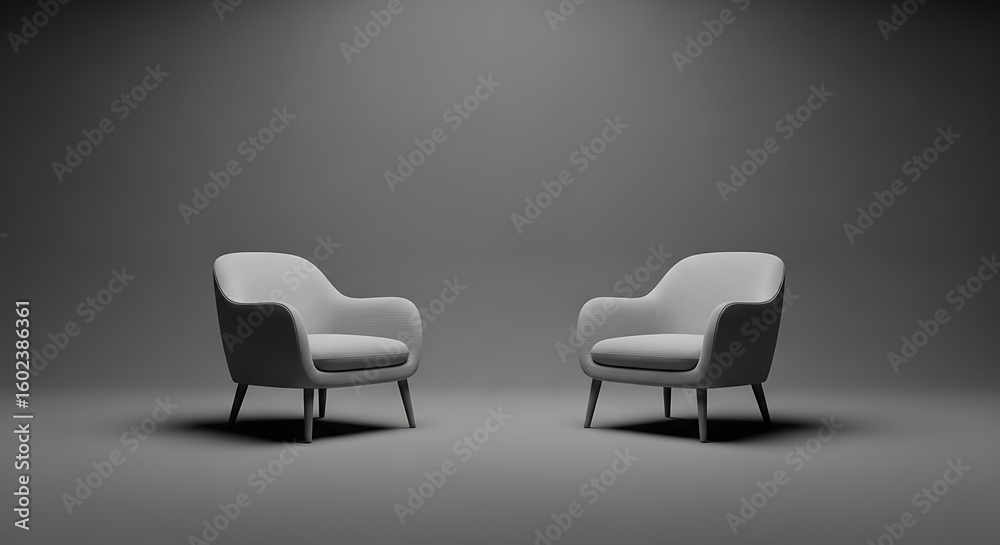 Fototapeta premium A chair typically used for psychological counseling.