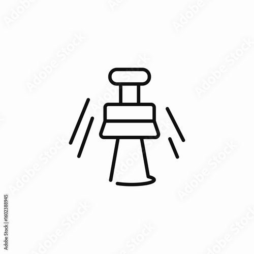 teacup spinning ride icon sign vector
