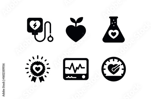 solid icon isolated life echo loop recorder life vitality indicator life genesis reactor life proliferation marker life heartbeat monitor life rhythm gauge