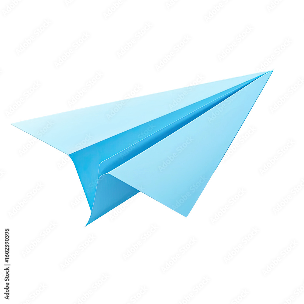 custom made wallpaper toronto digitalWhite paper origami plane, a simple toy aircraft illustration and travel symbol isolated on a clean background