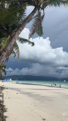 the landscape of Boracay White Beach