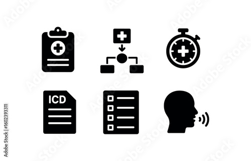 solid icon isolated medical scribe note pad medical scribe workflow diagram medical scribe time log medical scribe coding reference medical scribe documentation template medical scribe