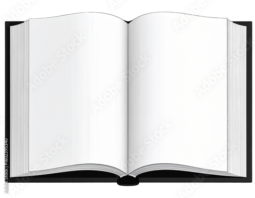  Flat Vector Style Open Book Icon with Clean Lines, isolated on transparent background PNG