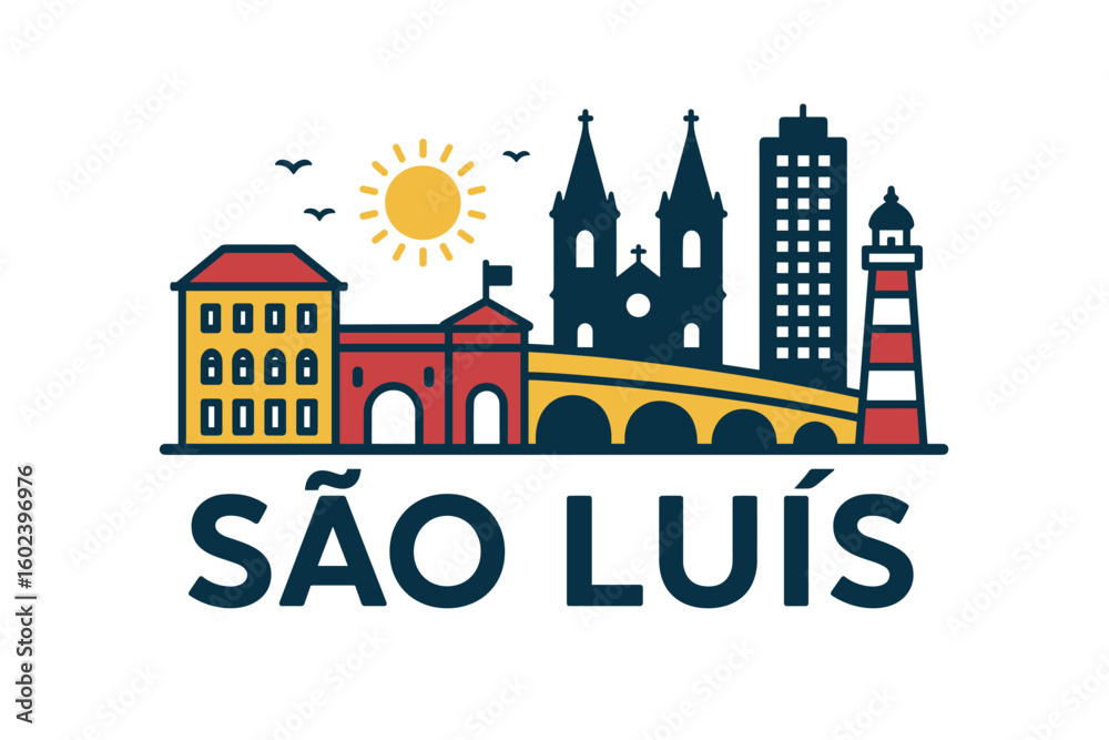Obraz premium São Luís city skyline with iconic buildings and landmarks