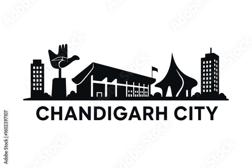  Chandigarh city skyline with iconic buildings and landmarks