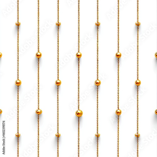 Golden Beads on Vertical Strings