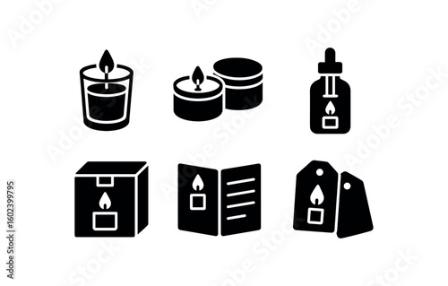 solid icon isolated candle glass votive holder candle tin candle fragrance oil candle packing bo candle care guide candle gift tag