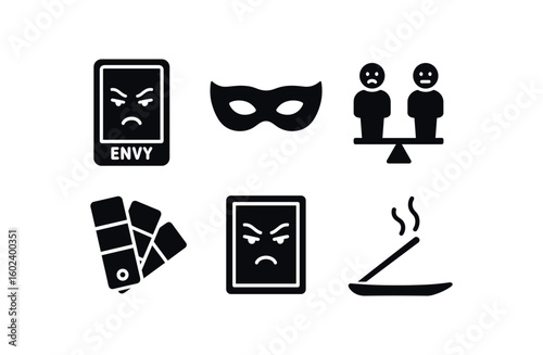 solid icon isolated envy tarot deck envy costume mask envy social comon scale envy color swatch booklet envy print envy incense stick