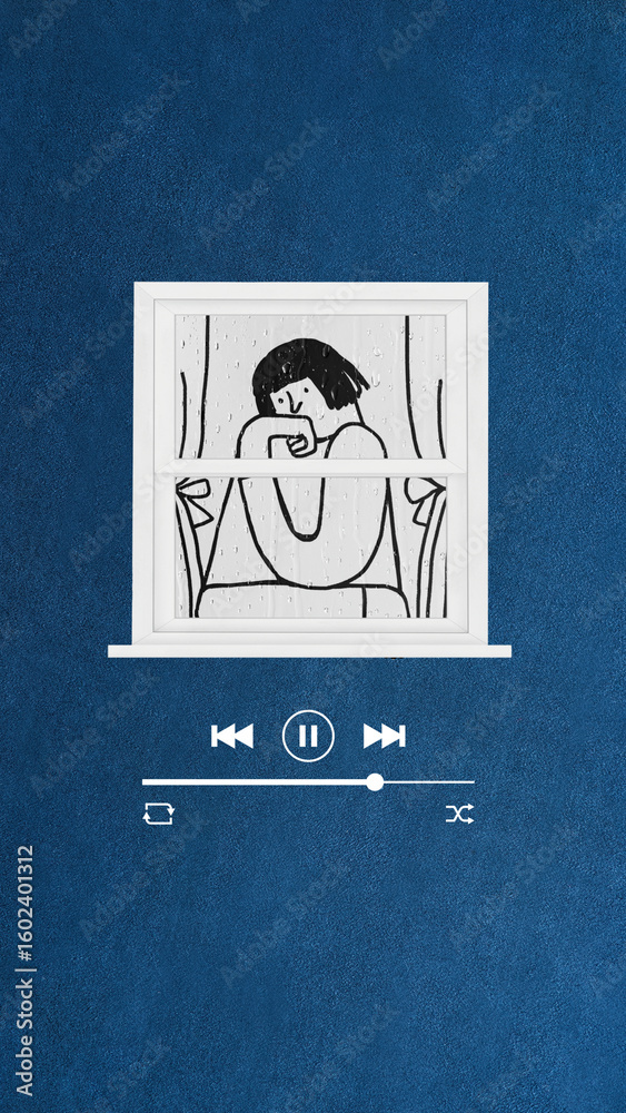 Obraz premium Sad song playlist iPhone wallpaper