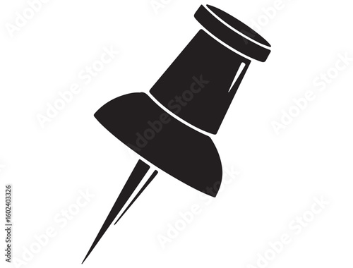 PUSH PIN SILHOUETTE