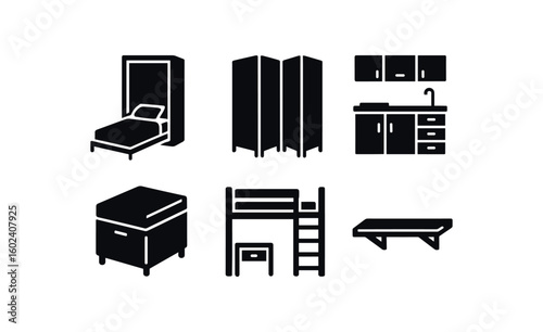 solid icon isolated studio apartment Murphy bed studio apartment room divider studio apartment kitchenette unit studio apartment stora ottoman studio apartment loft bed studio apartment