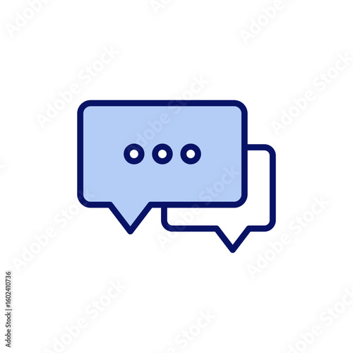 Chat icon vector. speech bubble sign and symbol. comment icon. message