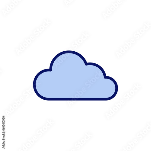 Cloud icon vector. cloud sign and symbol