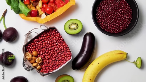 Assorted Fresh Produce Display