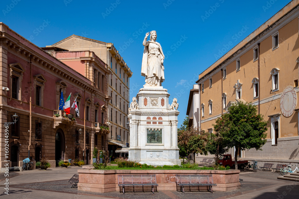 Fototapeta premium Medieval Architecture and Landmarks in Oristano, Italy