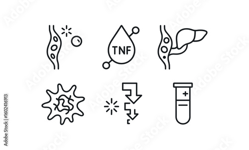 straight perfect stroke icon mono icons style isolated bloodstream infection lipopolysaccharide induced iammation bloodstream infection tumor necrosis factor marker bloodstream infection