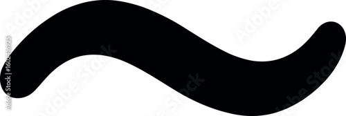 Tilde vector silhouette design