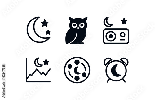 straight perfect stroke icon mono icons style isolated night mode filter night owl night ambient sound recorder night time graph night phase diag night rest timer