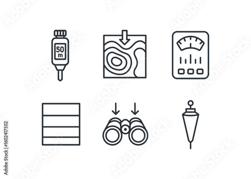 straight perfect stroke icon mono icons style isolated depth pressure sensor depth contour map depth metre depth color gradient depth perception lens depth field probe