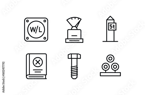 straight perfect stroke icon mono icons style isolated constraints limiter plate constraints speed governor unit constraints quota marker post constraints regulatory tome constraints paeter