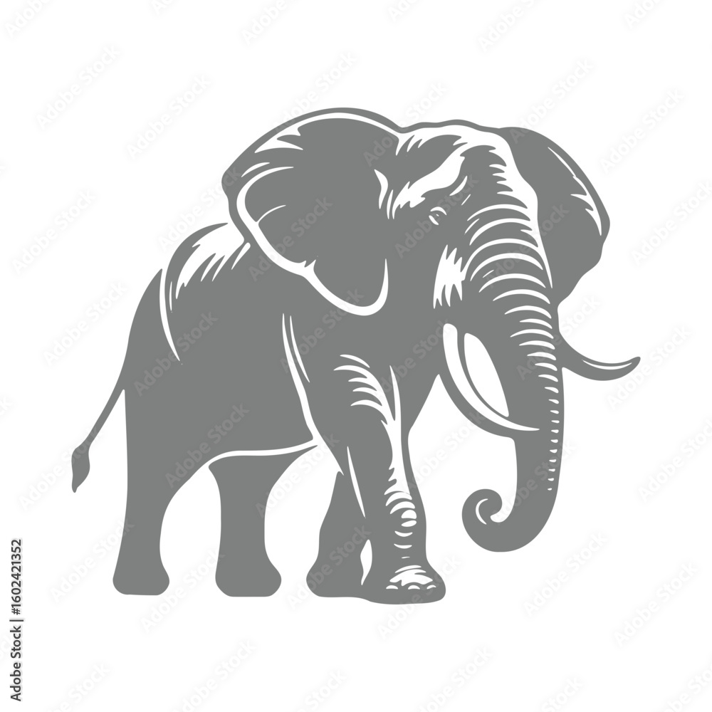 Fototapeta premium Silhouette of elephant