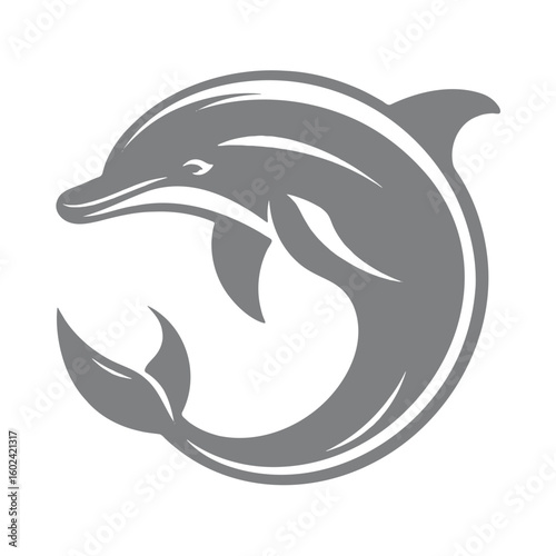Silhouette of dolphin