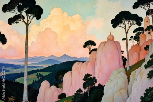 Top Art Nouveau Style illustrations 