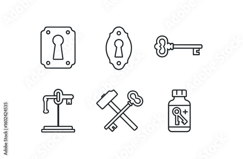 straight perfect out stroke icon mono icons style isolated old key antique lock plate old key keyhole cover old key wt iron design old key display stand old key forging hammer old key