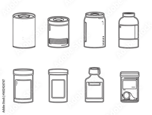 repurposed tin can organizers set ultra minimalist