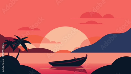 canoe bay dusk water view