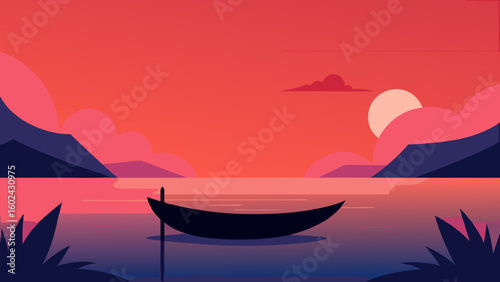 canoe bay dusk water view
