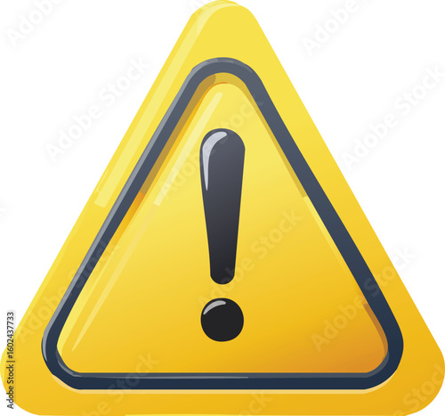 Attention Sign or Warning Caution Exclamation Sign, vector design