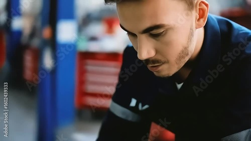 A person wearing gloves carefully connects jumper cables to a car battery under the open hood, focusing on the vehicle's engine bay