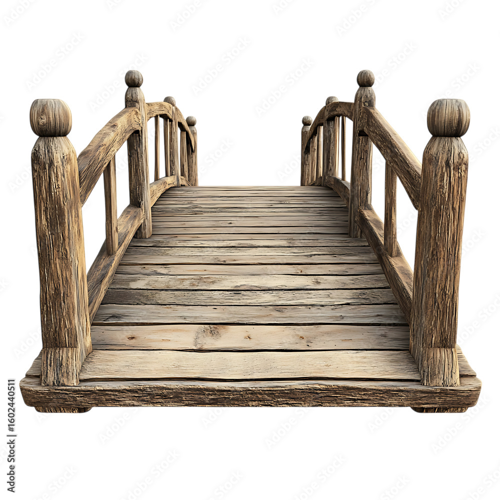 Fototapeta premium wooden bridge png