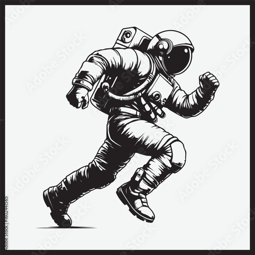 astronaut vector illustration