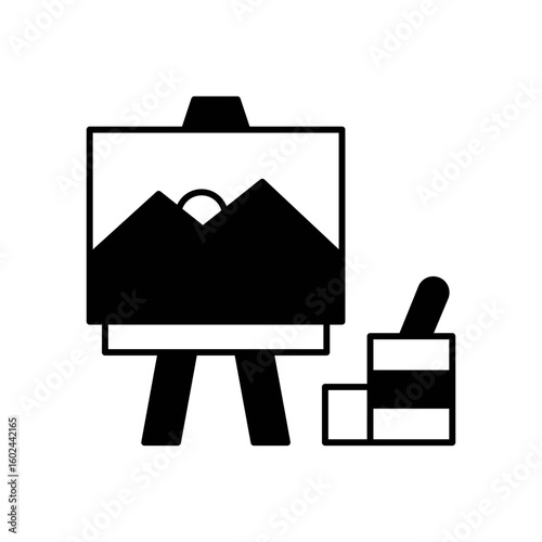 Art Creative Process Fill Icon: Imagination & Artistic Expression Symbol