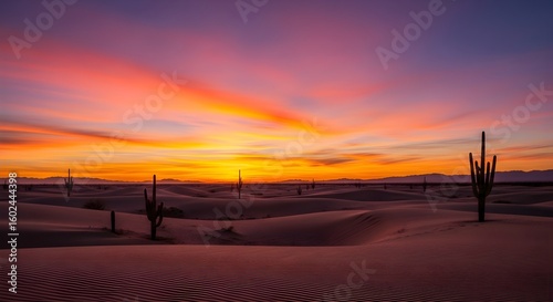 sunset in the mountains