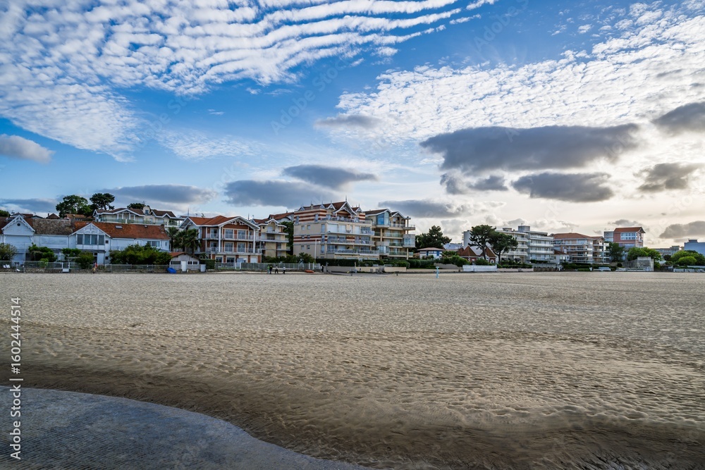Obraz premium Marina and Beach in Arcachon, Gironde, France, Europe