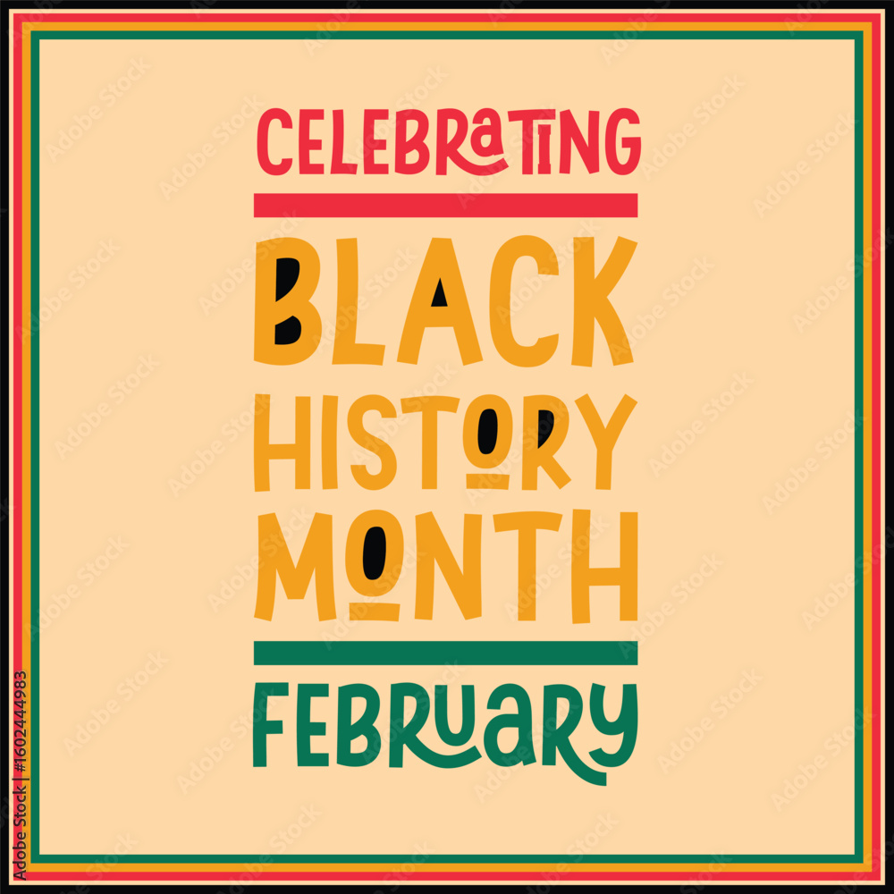 Fototapeta premium vector illustration black history month