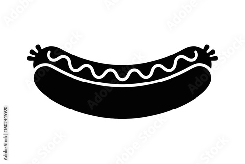 Hot Dog with Mustard sausage condiment