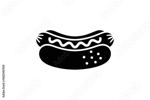 Hot Dog with Mustard sausage condiment