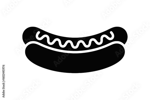 Hot Dog with Mustard sausage condiment