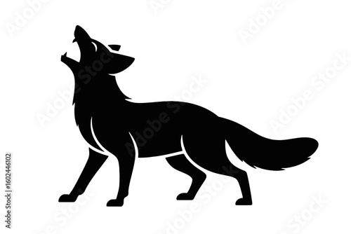 Howling Coyote Silhouette animal wild