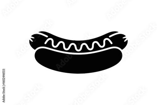 Hot Dog with Wavy Mustard sausage condiment