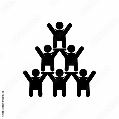 creative details Outline People Overcrowding Icon vector illustration
