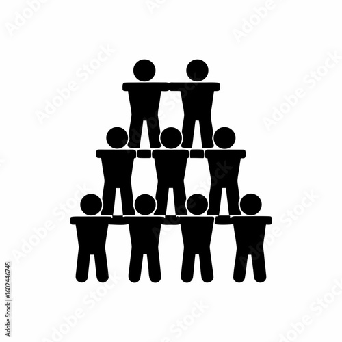 creative details Outline People Overcrowding Icon vector illustration
