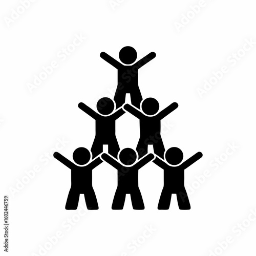 creative details Outline People Overcrowding Icon vector illustration

