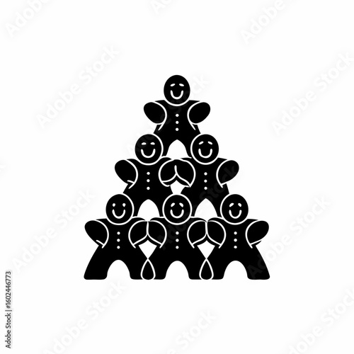 creative details Outline People Overcrowding Icon vector illustration
