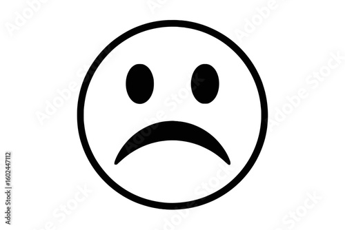 Sad Face Silhouette emoji emoticon